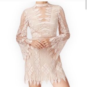 FREE PEOPLE IVOTY DECO LACE DRESS